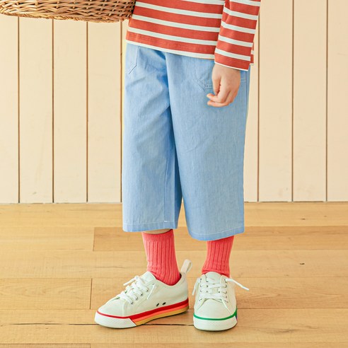 올리반 여아용 미니멀 데님 7부팬츠