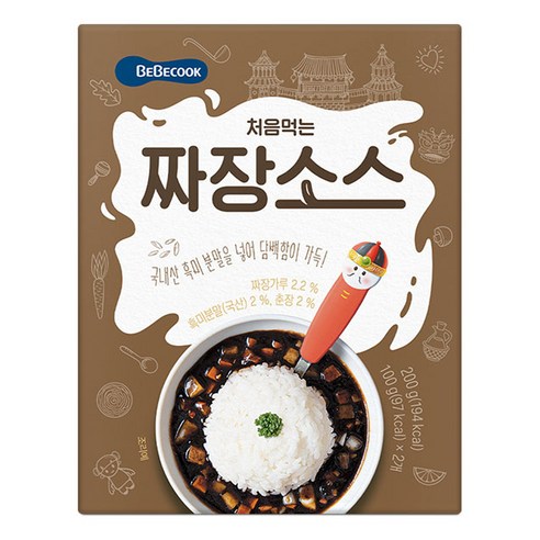 베베쿡 처음먹는 덮밥 소스, 짜장, 200g, 1개