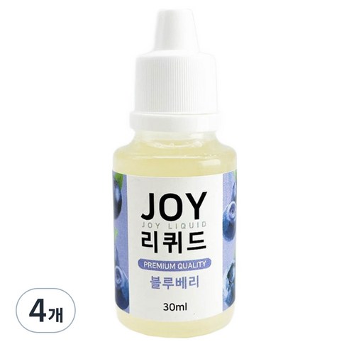 아로마조이 조이리퀴드 슬라임 향료 30ml, 4개, 블루베리