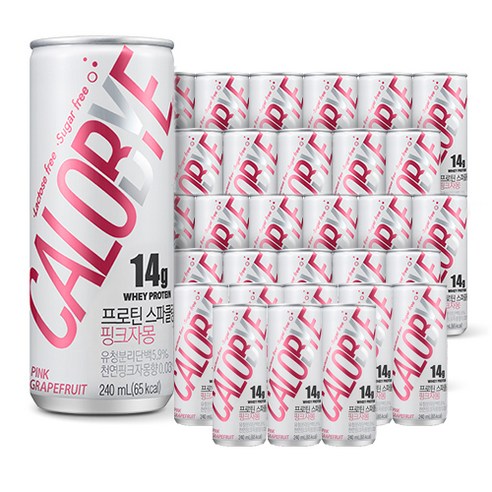 칼로바이 프로틴 스파클링 핑크자몽, 240ml, 36개