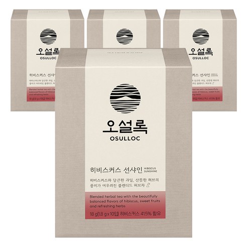 오설록 히비스커스 선샤인, 1.8g, 10개입, 4개