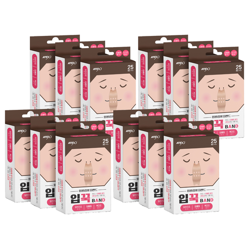 아텍스 입꾹 밴드 코골이 방지, 12개