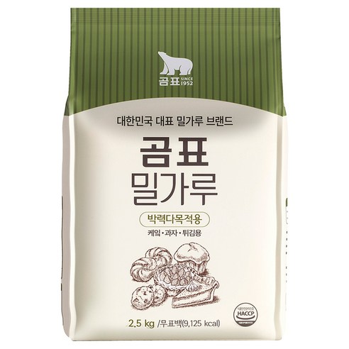 곰표 밀가루 박력, 2.5kg, 1개 가루/조미료/오일