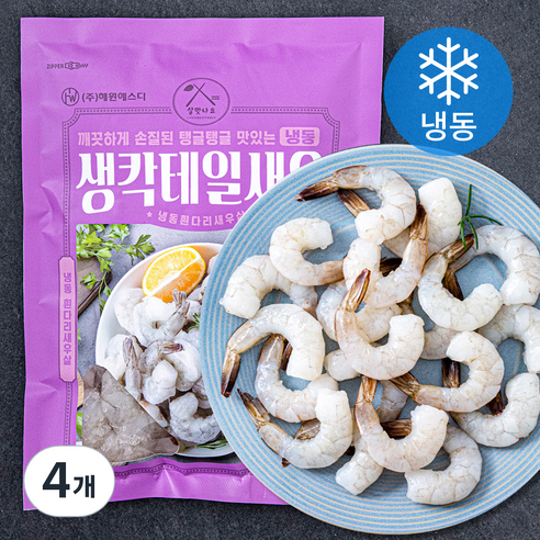 살맛나요 생칵테일새우 특대 (냉동), 300g (16~21미), 4개