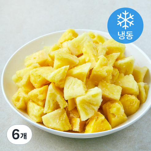냉동 파인애플 청크 (냉동), 6개, 1kg