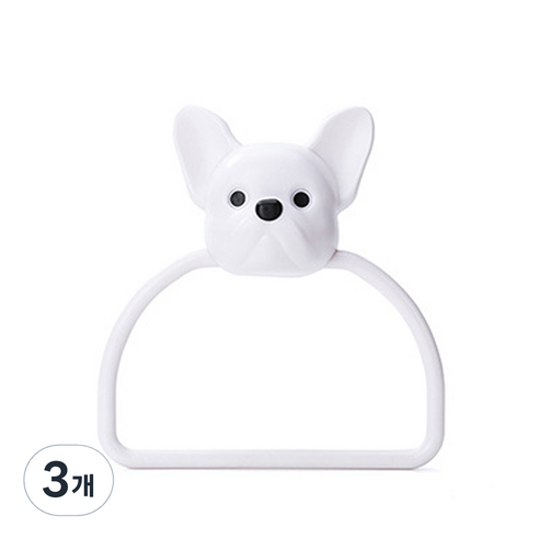 큐티포인트링 수건걸이, 도그, 3개