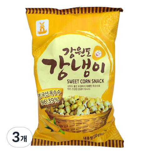 당암티에프 강원도 강냉이 스낵, 150g, 4개