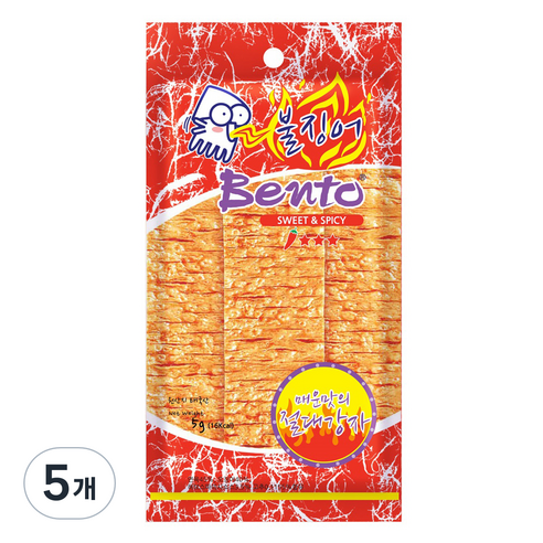 벤토 불징어 어포스낵, 60g, 5개