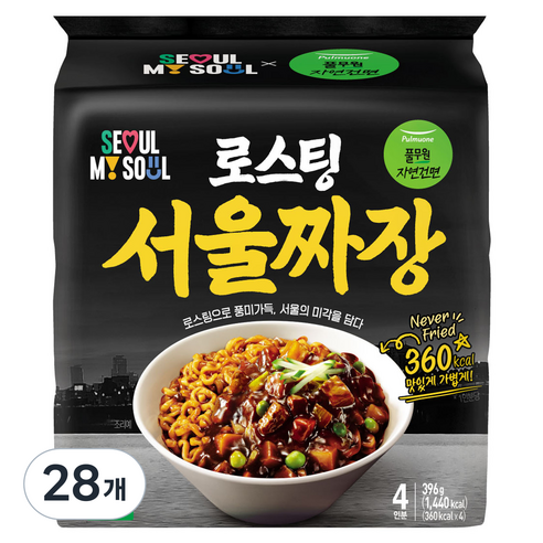 풀무원 로스팅 서울 짜장 99g, 28개