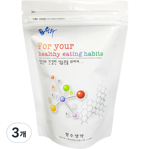 청수생약 볶은 여주 삼각티백 60p, 120g, 3개