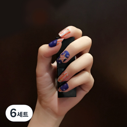 이엘피코리아 이코 네일스티커 QB337, 6세트