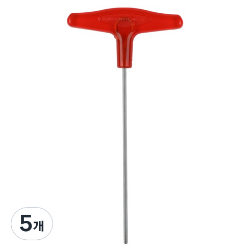 썬키 T형 육각렌치 2.5 x 118 mm ST-2.5, 5개