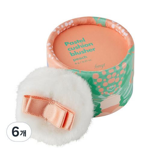 더페이스샵 파스텔 쿠션 블러셔 6g, 01 피치, 6개