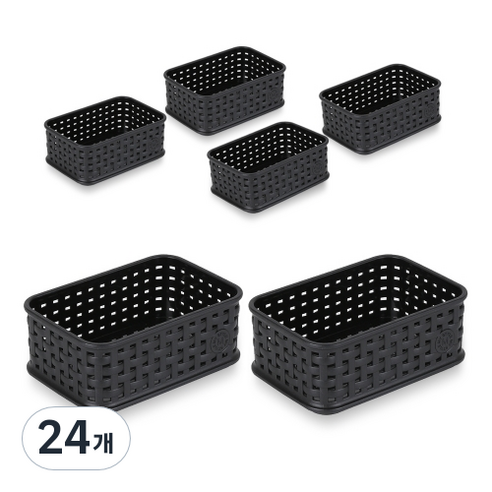 마이스타일 직T 바스켓 1호, 블랙, 24개