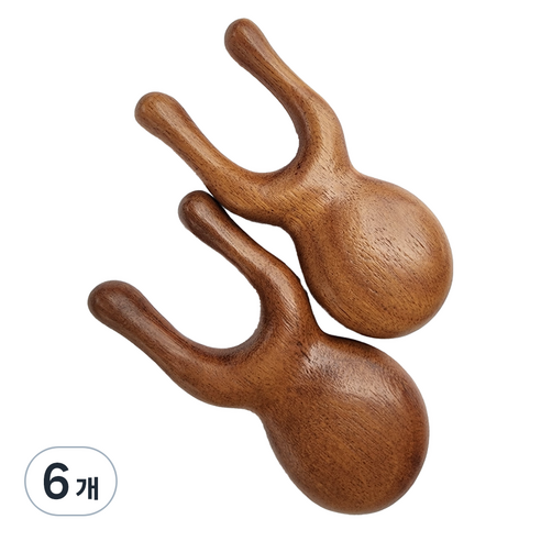 떼루와 U커브 괄사 마사지 빗, 6개