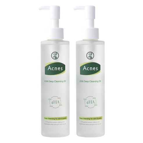 아크네스 4HA 딥 클렌징 오일, 190ml, 2개