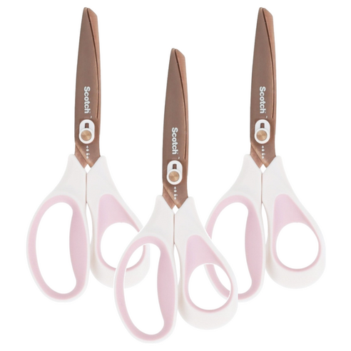 스카치 티타늄 언박싱 가위, 혼합색상, 3개