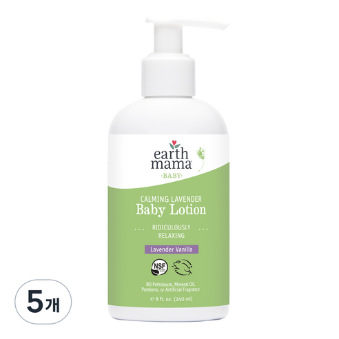 얼스마마엔젤베이비 카밍 라벤더 베이비 로션, 240ml, 5개