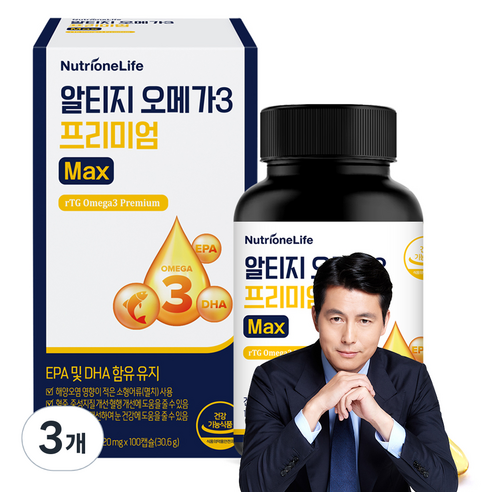 뉴트리원 알티지 오메가3 프리미엄 MAX, 100정, 3개