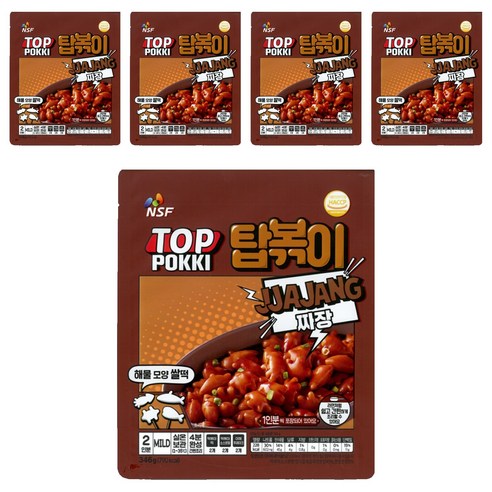 탑볶이 짜장맛, 346g, 5개