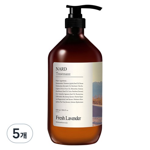 나드 리페어링 퍼퓸드 트리트먼트 프레쉬라벤더향, 1000ml, 5개