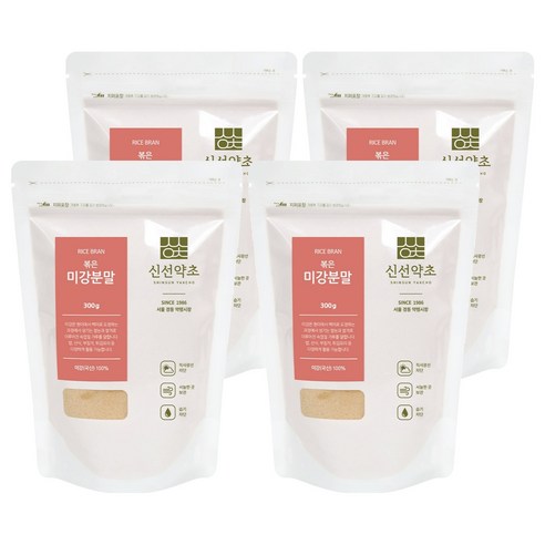신선약초 볶음미강 분말, 300g, 4개