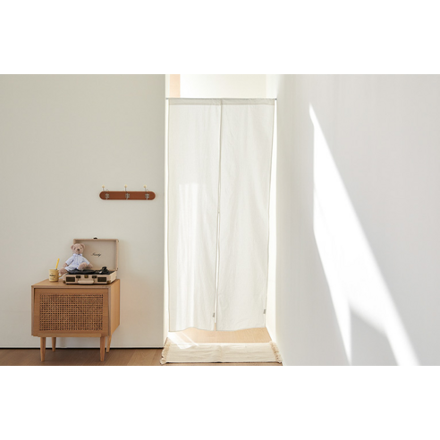 햇살 가득한 공간을 위한 섬세한 선택, 베베데코 워싱 면 바란스 가리개 커튼