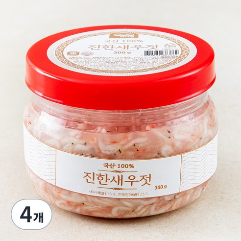 바다원 국내산 새우젓, 300g, 4개