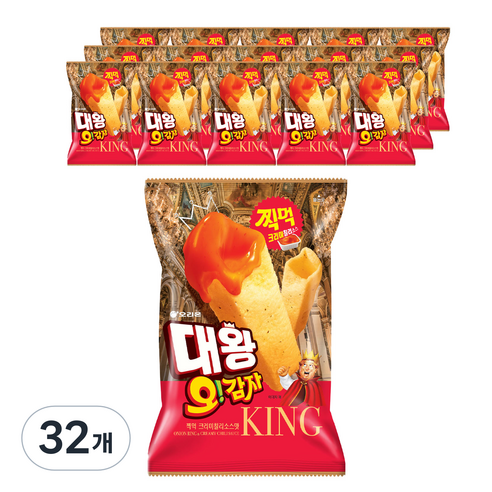 오감자 대왕 찍먹 크리미 칠리 소스맛, 65g, 32개