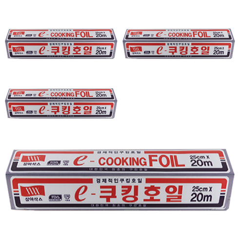 삼아삭스호일 e 쿠킹호일 25cm x 20m, 4개