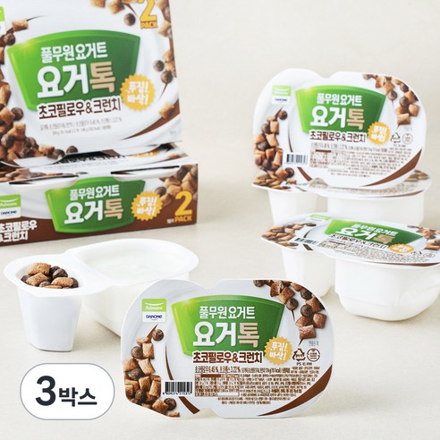 풀무원 요거톡 초코필로우 & 크런치, 124g, 12개입, 3박스