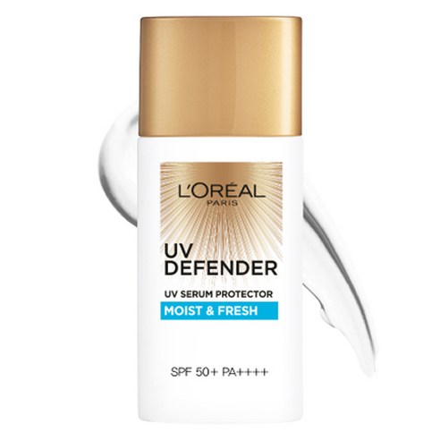 로레알파리 유브이 디펜더 모이스트 앤 프레쉬 아쿠아 선크림 SPF50+ PA++++, 50ml, 2개