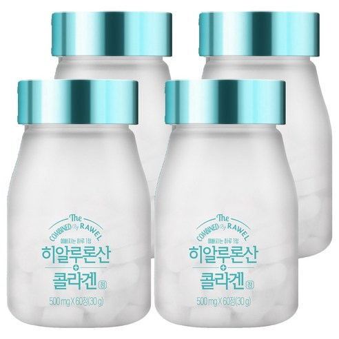 로엘 히알루론산 저분자 콜라겐정, 60정, 30g, 4개