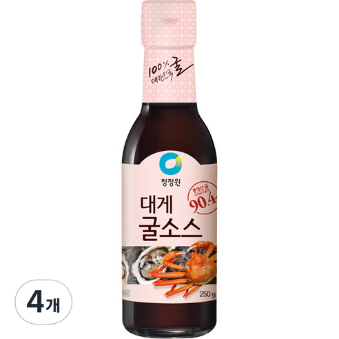 대상 청정원 대게 굴 소스, 250g, 4개