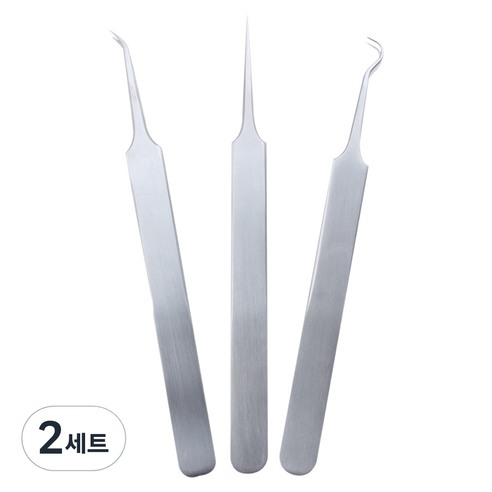 로얄 전문가용 압출기 핀셋 3종 세트, 2세트
