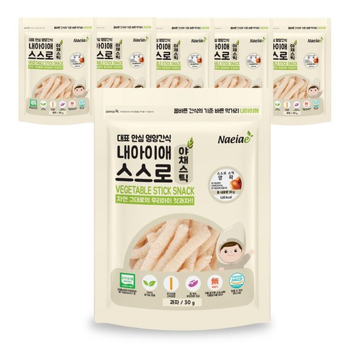 내아이애 스스로 스틱과자, 양파, 6개