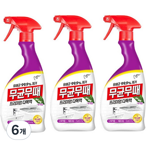 피죤 무균무때 다목적용, 500ml, 6개