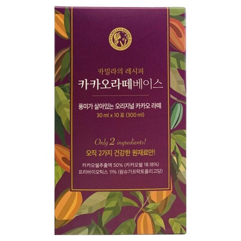 카카오패밀리의 달콤 프리바이오틱스 카카오라떼베이스 분말, 30ml, 10개입, 1개
