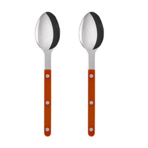 사브르 비스트로 샤이니 디너스푼 21.5cm, 오렌지, 2개