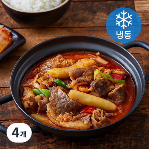 푸딩프렙 우삼겹짜글이 (냉동), 340g, 4개
