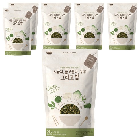 생그랑 시금치 클로렐라 두부 그리고 밥 후리가케, 70g, 6개