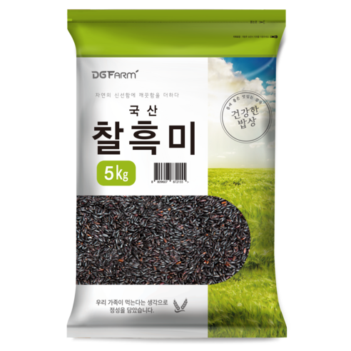 건강한밥상 국산 찰흑미, 1kg, 2개