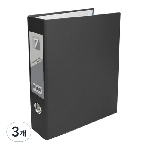 투코비 도노 D링 바인더 3공 A4 7cm, 검정, 3개