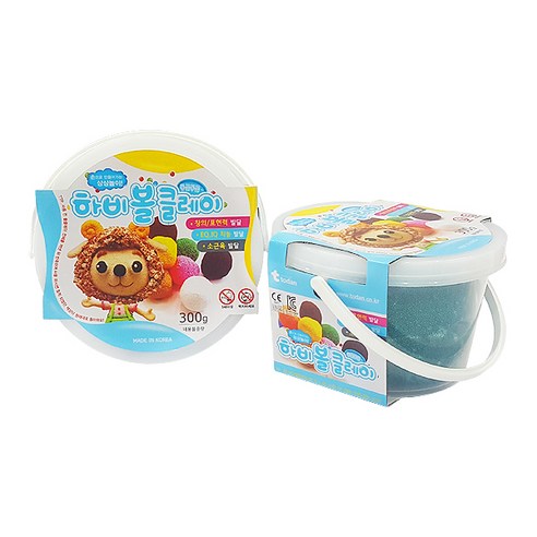 토단교재 하비볼 클레이 2p, 초록, 300g, 2개