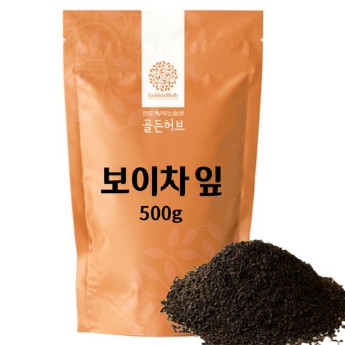 골든허브 보이차 잎, 500g, 1개입, 1개