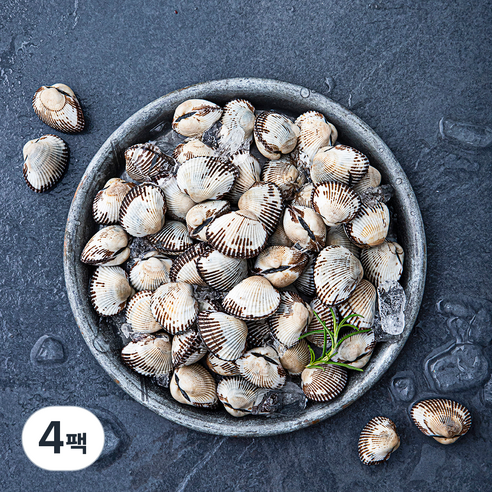 바다자리 생물 새꼬막 (냉장), 0.8kg, 4팩