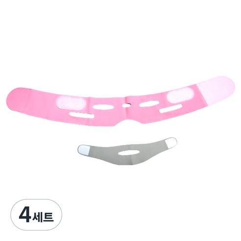 위저스 입벌림 방지 밴드 본품 + 사이드 밴드 세트 핑크, 4세트