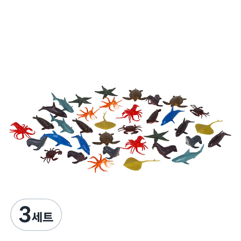 캐스비 네이처 동물왕국 해양 피규어 12종 x 3p 세트 2550, 3세트