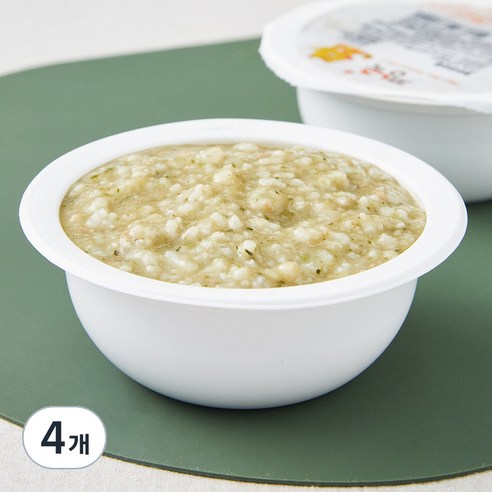 짱죽 중기 8개월 부터 이유식 죽, 혼합맛(한우 / 무우), 200g, 4개