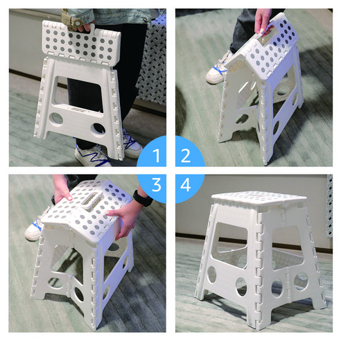 일상에 스며드는 포근함, 코멧 홈 휴대용 폴딩 체어 L 아이보리